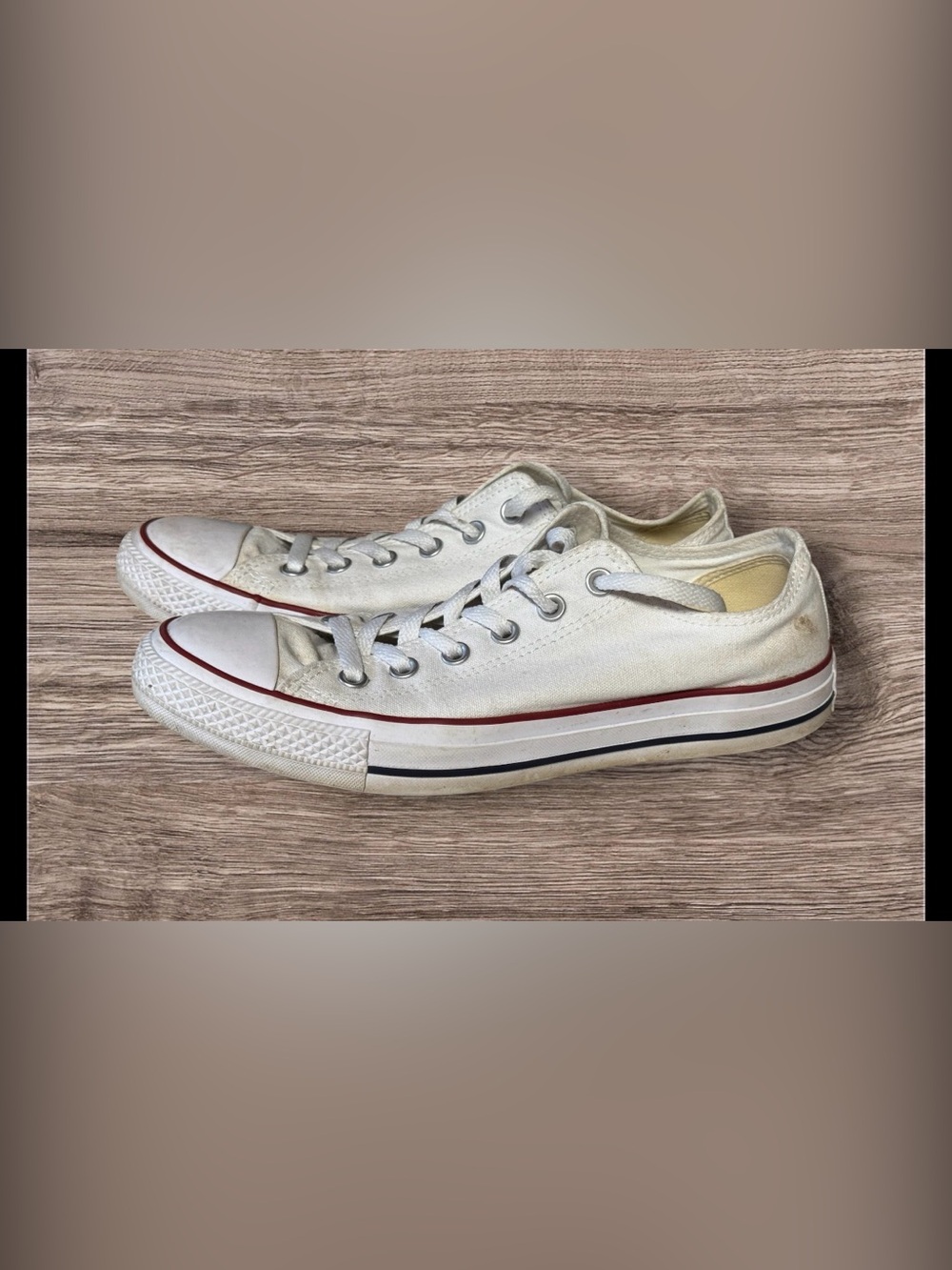 Converse Shoes Mens 8 Womens 10 Chuck Taylor All Star Sneakers White Canvas